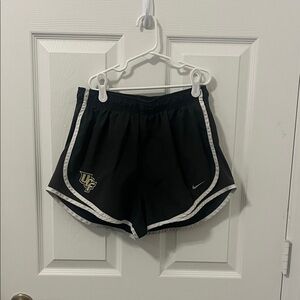 Nike Women's gray and White UCF Athletic Shorts